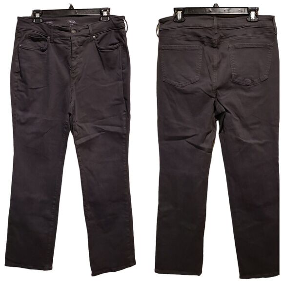 NYDJ Not Your Daughters Jeans Marilyn Straight Leg in Dark - Size 12 - Picture 1 of 11